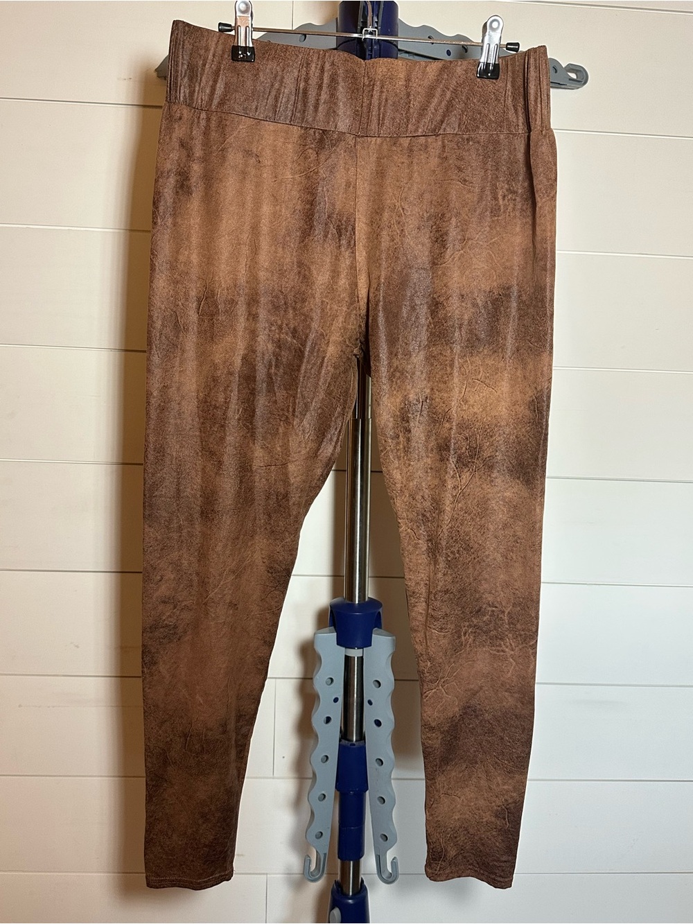 #188 Brown Faux-Suede Leggings